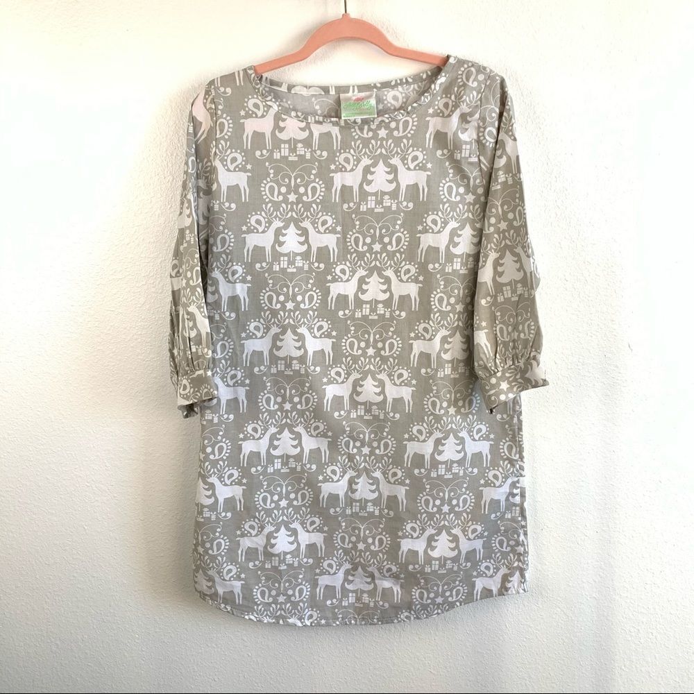Lolly Wolly Doodle Reindeer Dress‎